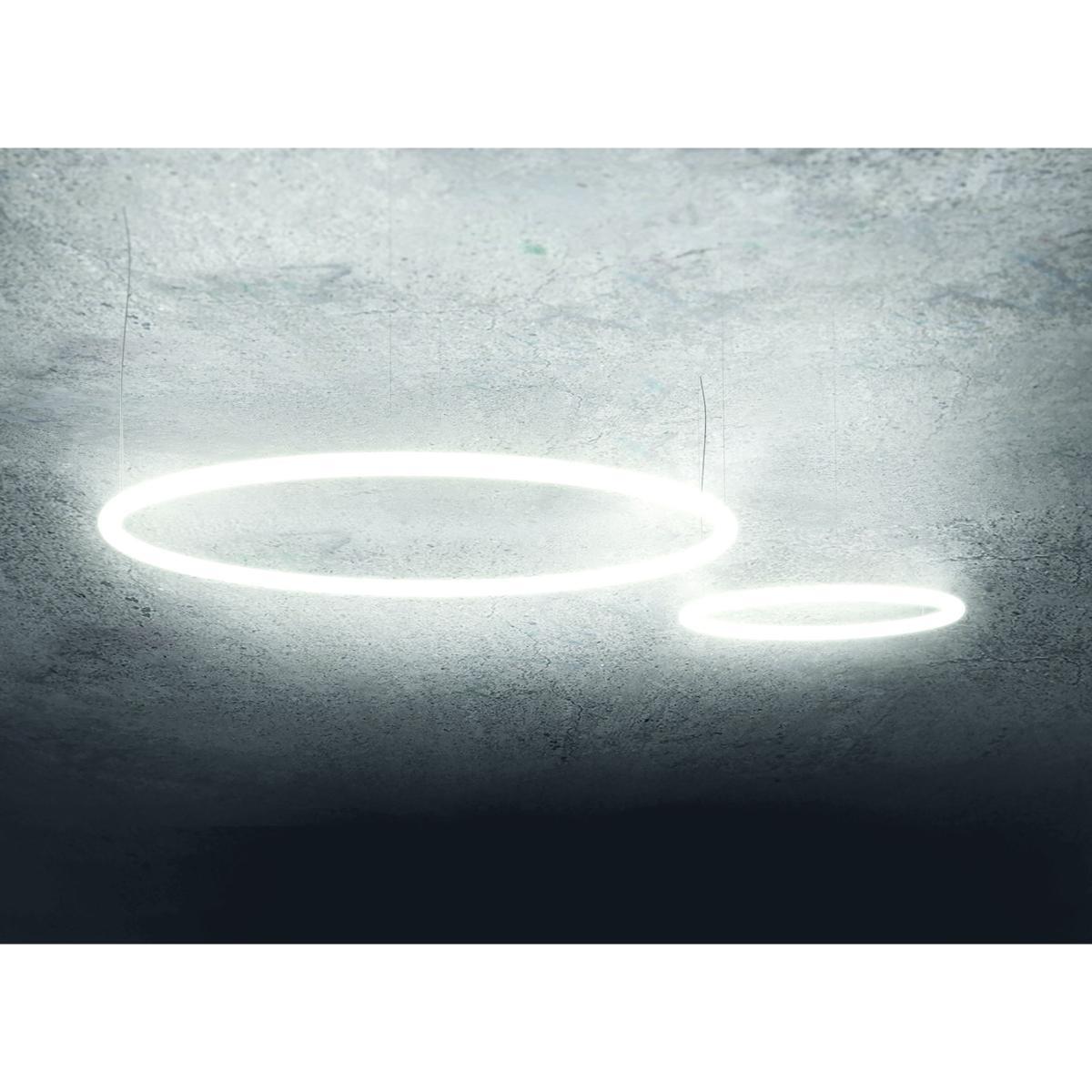 Alphabet of light Circular Pendant - / Bluetooth - Ø 90 cm by Artemide White – image 2