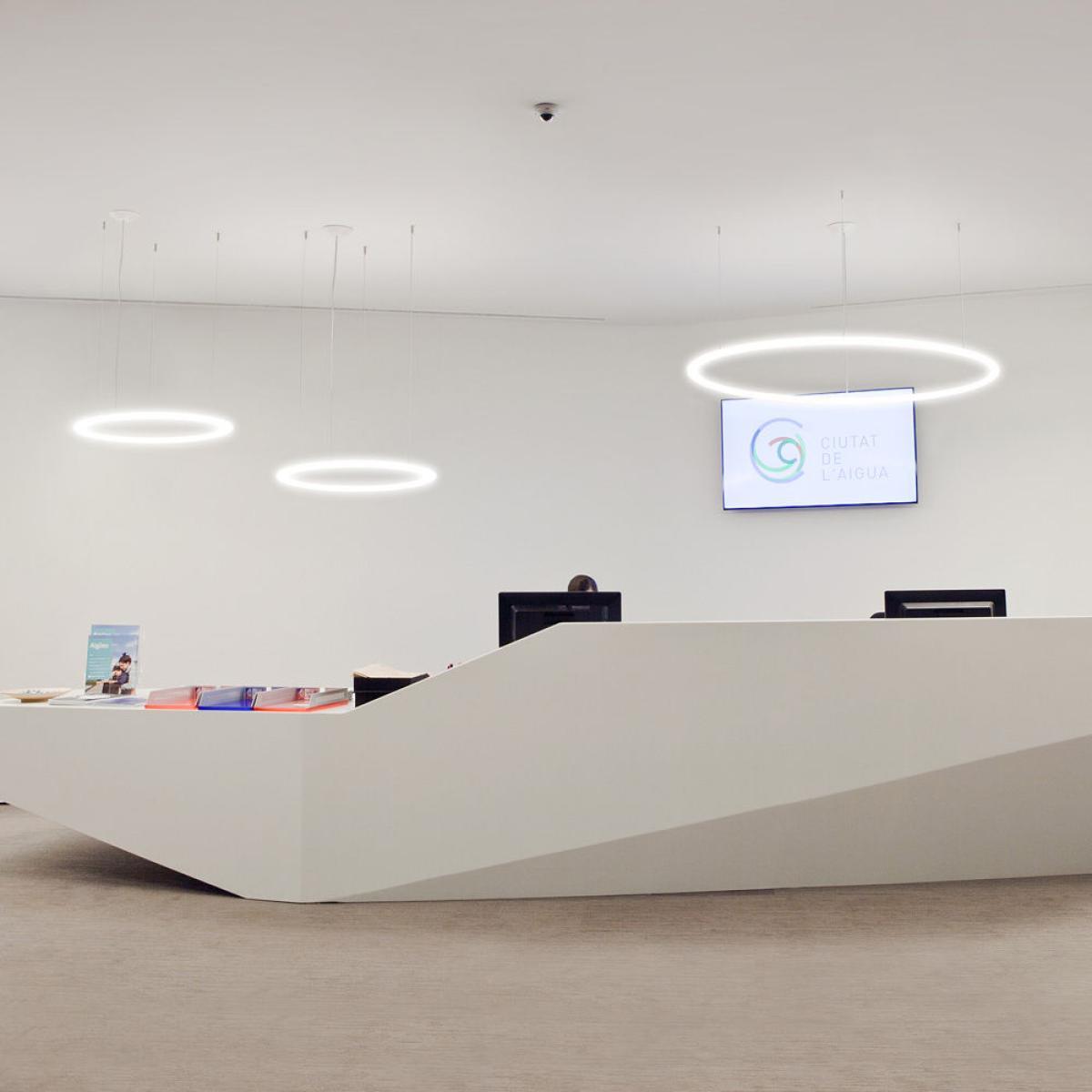 Alphabet of light Circular Pendant - / Bluetooth - Ø 90 cm by Artemide White – image 3