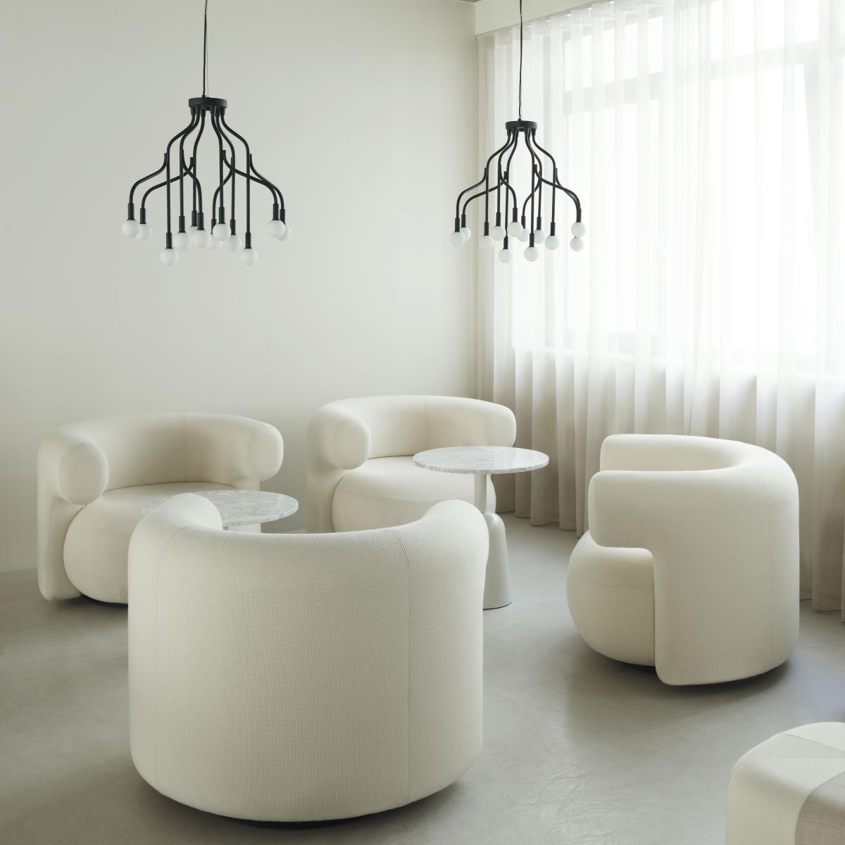 Vekst Small Pendant metal / Ø 62 x H 54 cm - 12 branches (Bulbs included) - Normann Copenhagen – image 4