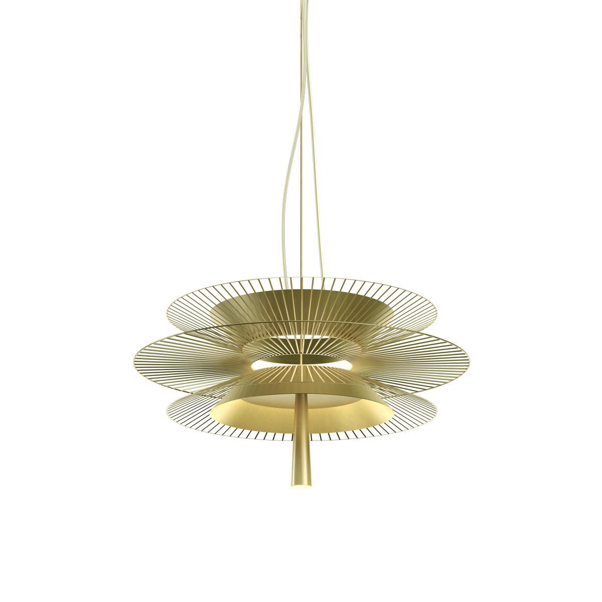 Gravity 2 LED Pendant - / Ø 68 x H 34.5 cm - Metal by Forestier Gold – image 3