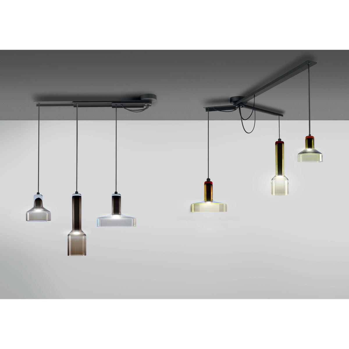 Stab Light Triple Pendant - LED - Set 3 lamps by Danese Light Multicoloured – image 3