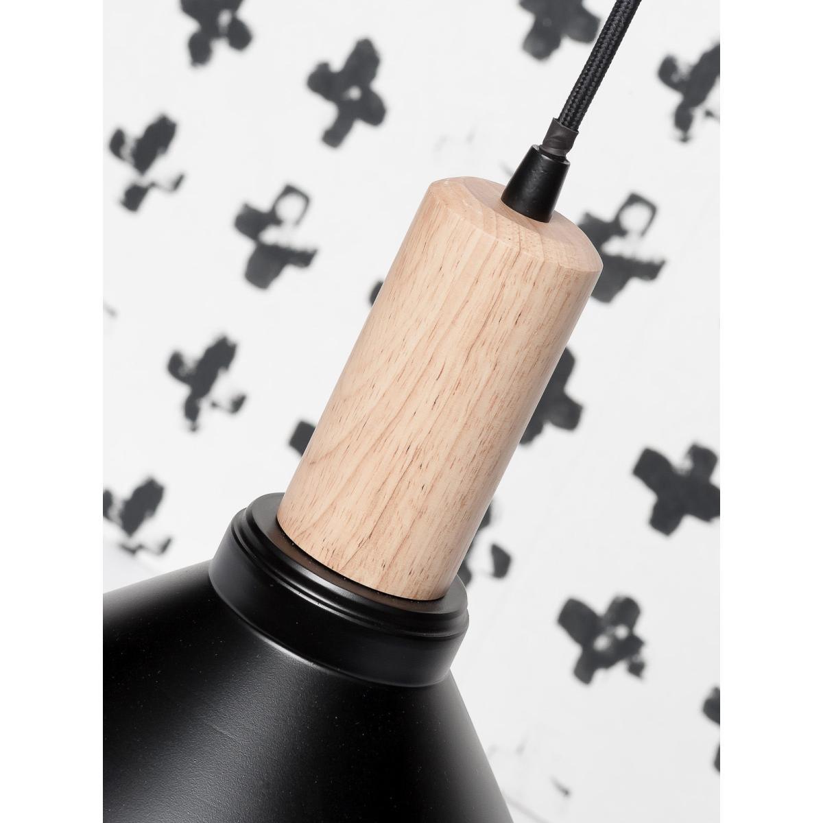 Melbourne Medium Pendant - / Wood & Metal - H 30 cm by It's about Romi Black – image 3
