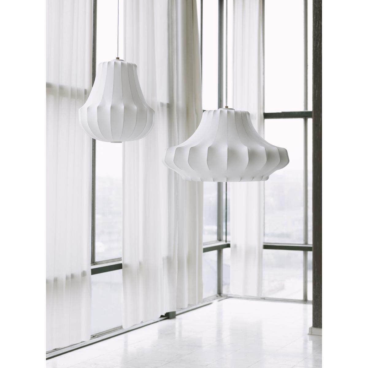 Phantom Medium Pendant - / Ø 80 x H 44 cm - Cocoon resin by Normann Copenhagen White – image 2