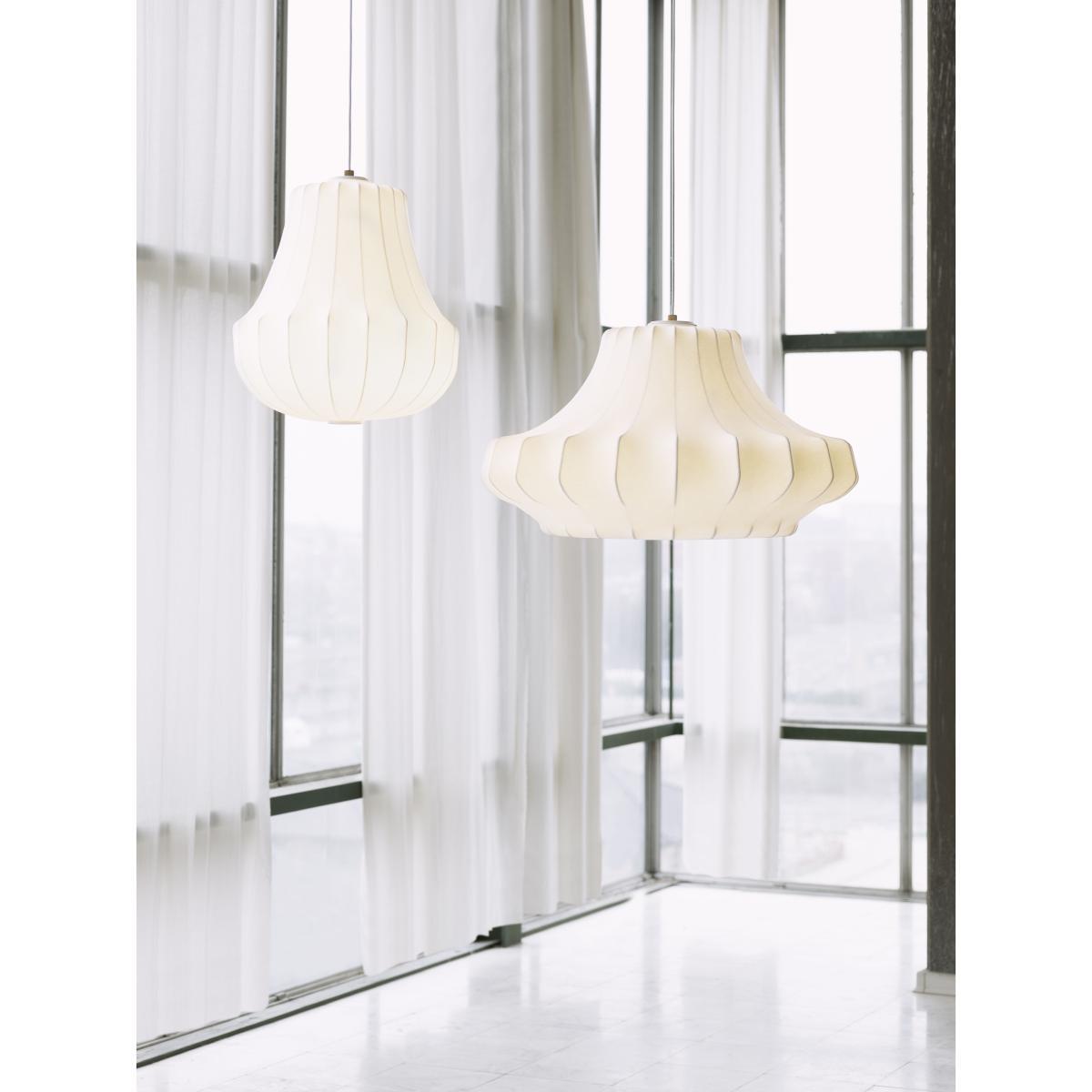 Phantom Medium Pendant - / Ø 80 x H 44 cm - Cocoon resin by Normann Copenhagen White – image 3