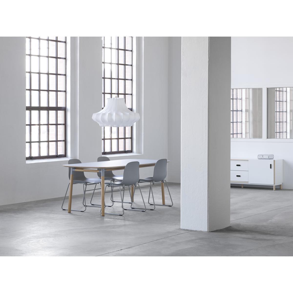 Phantom Medium Pendant - / Ø 80 x H 44 cm - Cocoon resin by Normann Copenhagen White – image 4