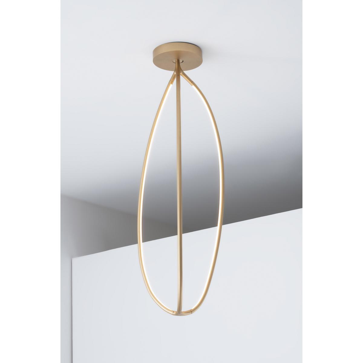 Arrival LED Pendant - / Large - h 130 cm / Bluetooth by Artemide Gold – image 2