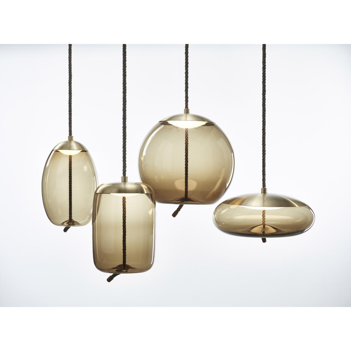 Knot sfera Pendant - / Glass & rope - Ø 50 cm by Brokis Grey – image 2