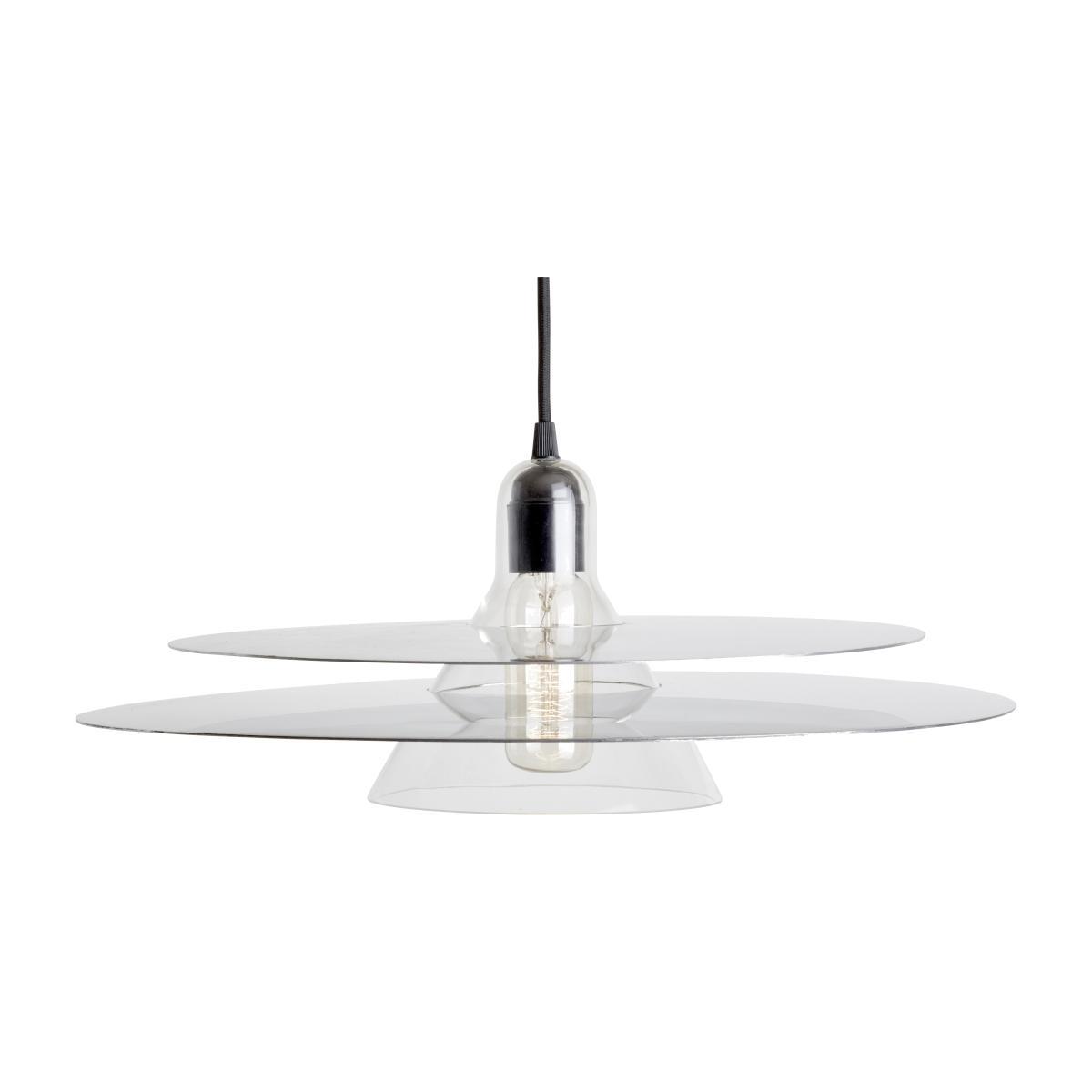 Cymbal Pendant - Blown glass & metal / Ø 47 cm by La Chance Silver/Metal – image 1