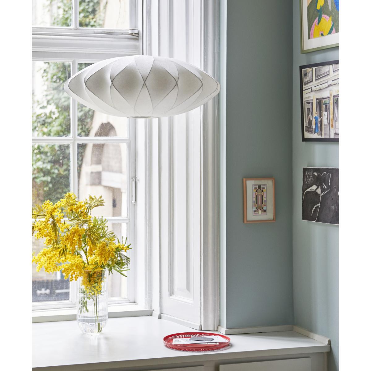 Bubble Saucer Pendant - / Medium - Criss-crossed patterns by Hay White – image 4