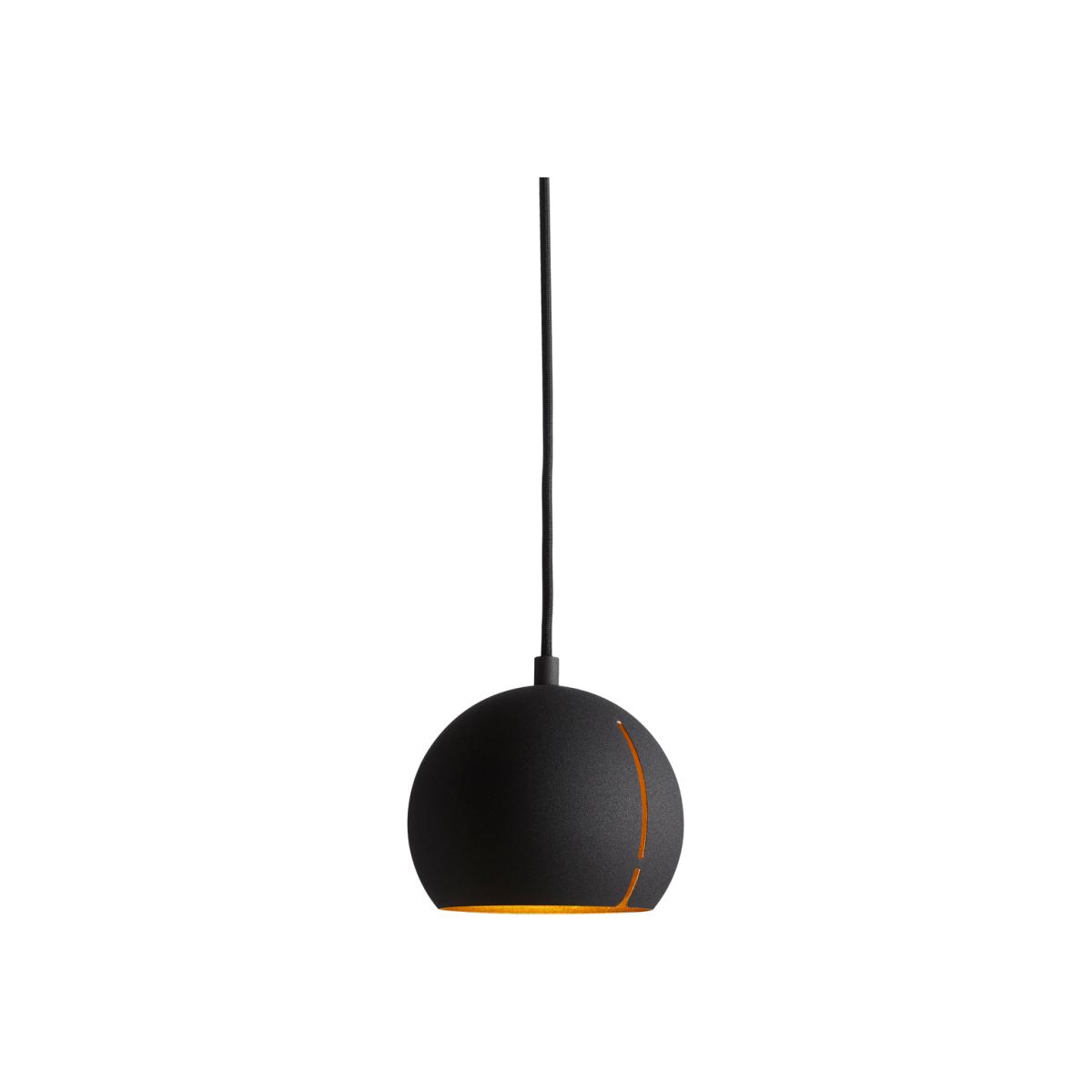 Woud Gap pendant lamp round Black