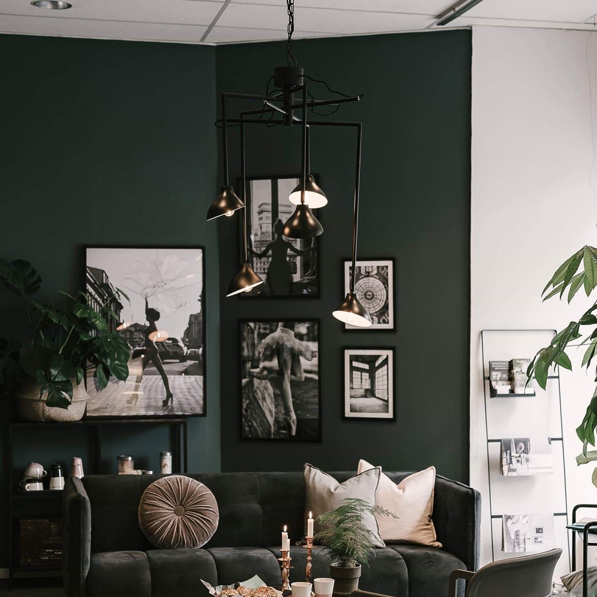 Shift 5 ceiling lamp black – image 2