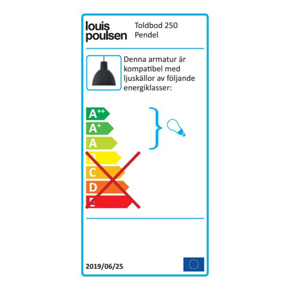 Toldbod 250 pendant lamp black – image 2
