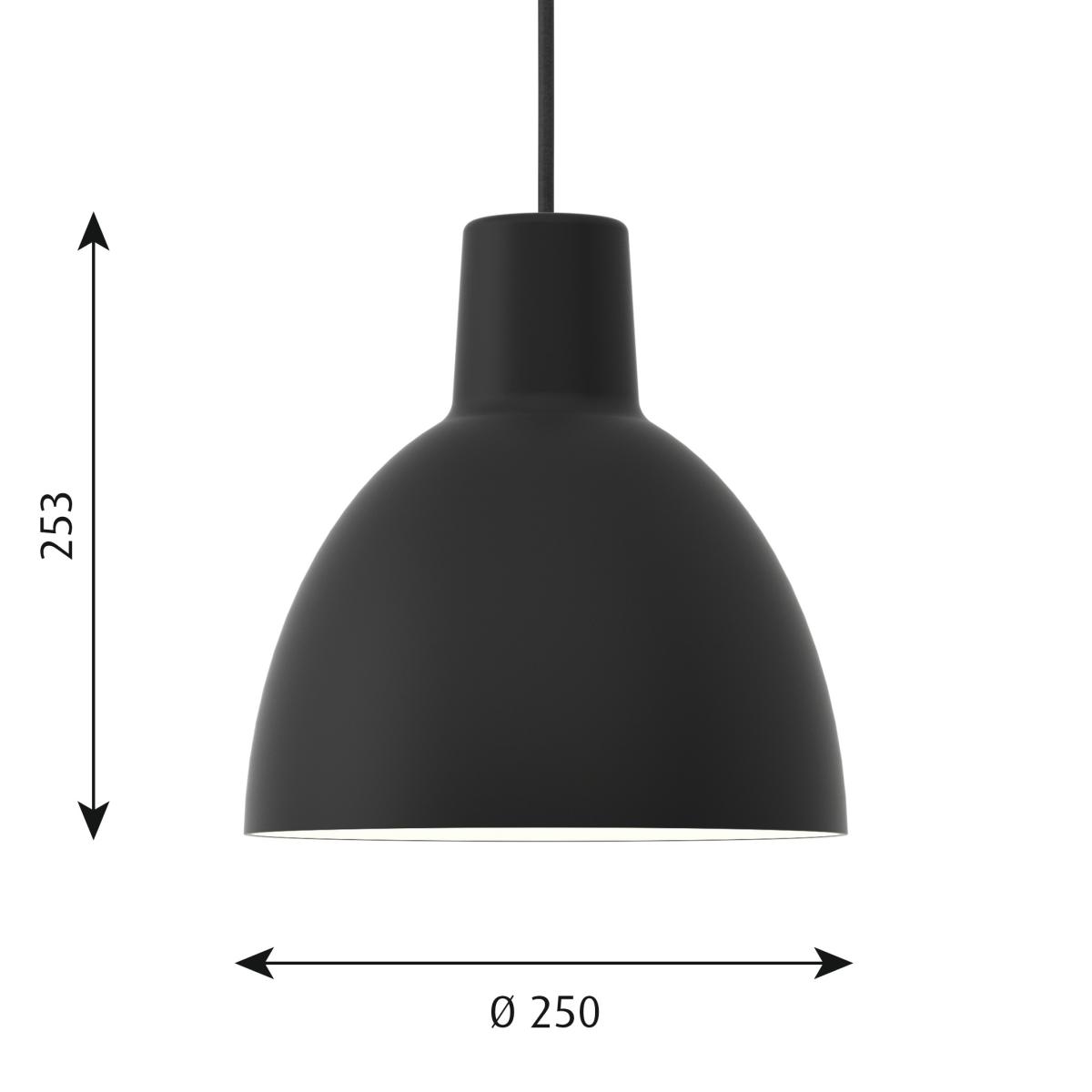 Toldbod 250 pendant lamp black – image 5