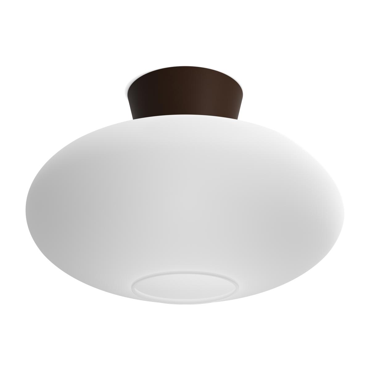 Belid Bullo ceiling lamp XL opal glass Ø38 cm Oxidee – image 1