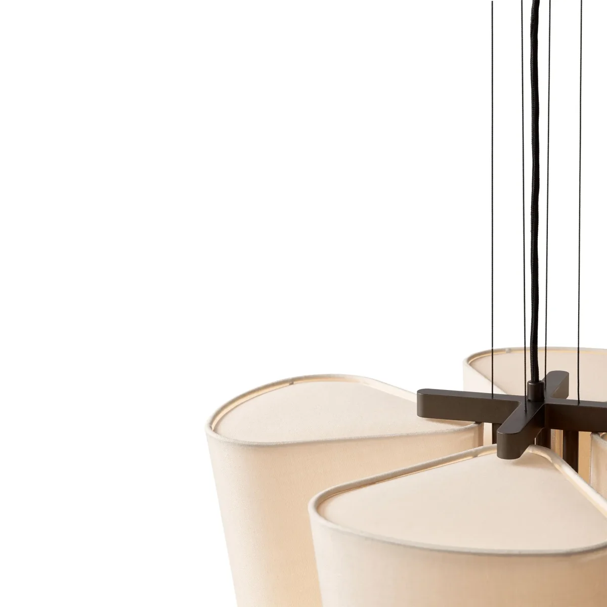 &Tradition Bella chandelier pendant lamp SC114 Bronzed & Soft Canvas Ø47.2 cm – image 8