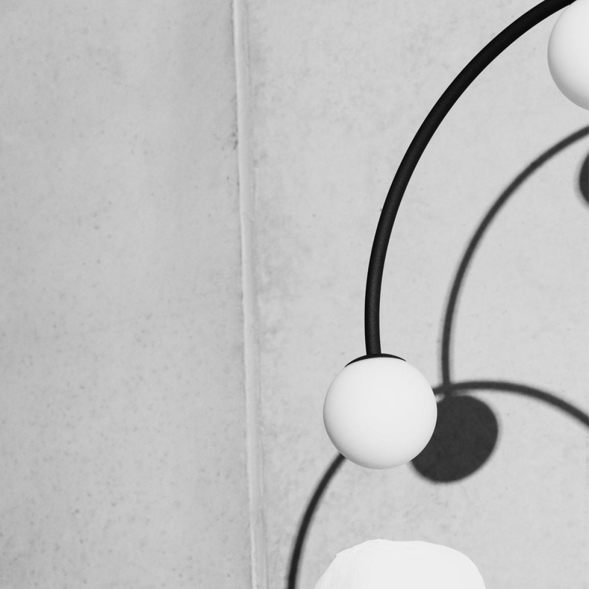 Pholc Bounce 169 pendant lamp Black opal glass – image 3