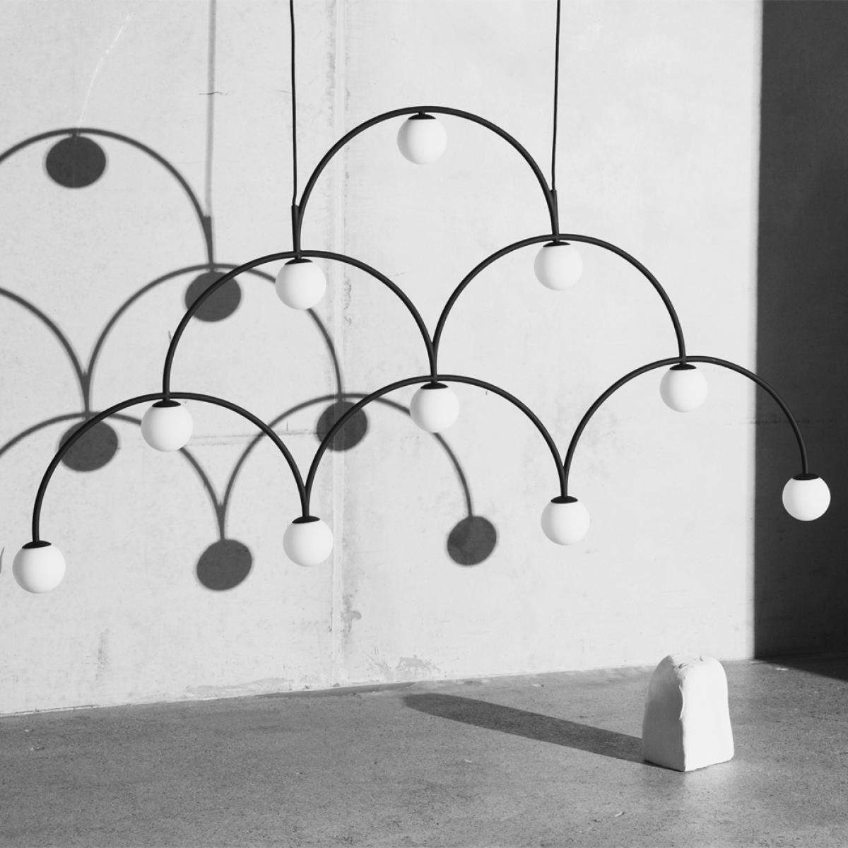 Pholc Bounce 169 pendant lamp Black opal glass – image 6