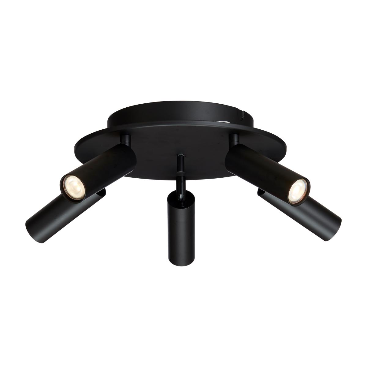 Cato Slim round spotlight rail 5 Matt black-LED – image 1