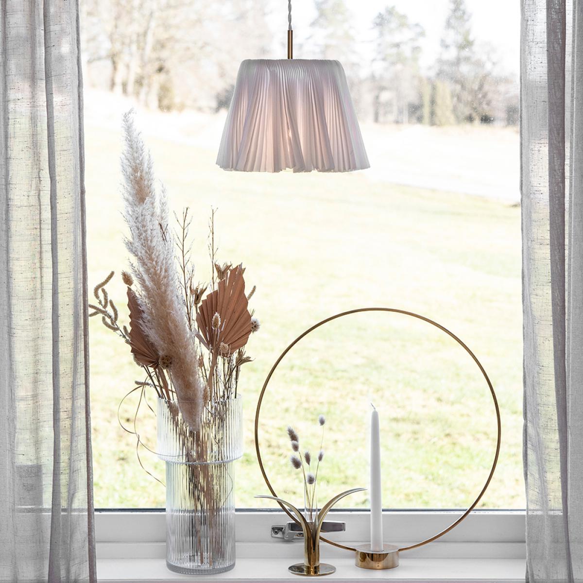Globen Lighting Edith pendant lamp Brown brass coloured detail – image 2