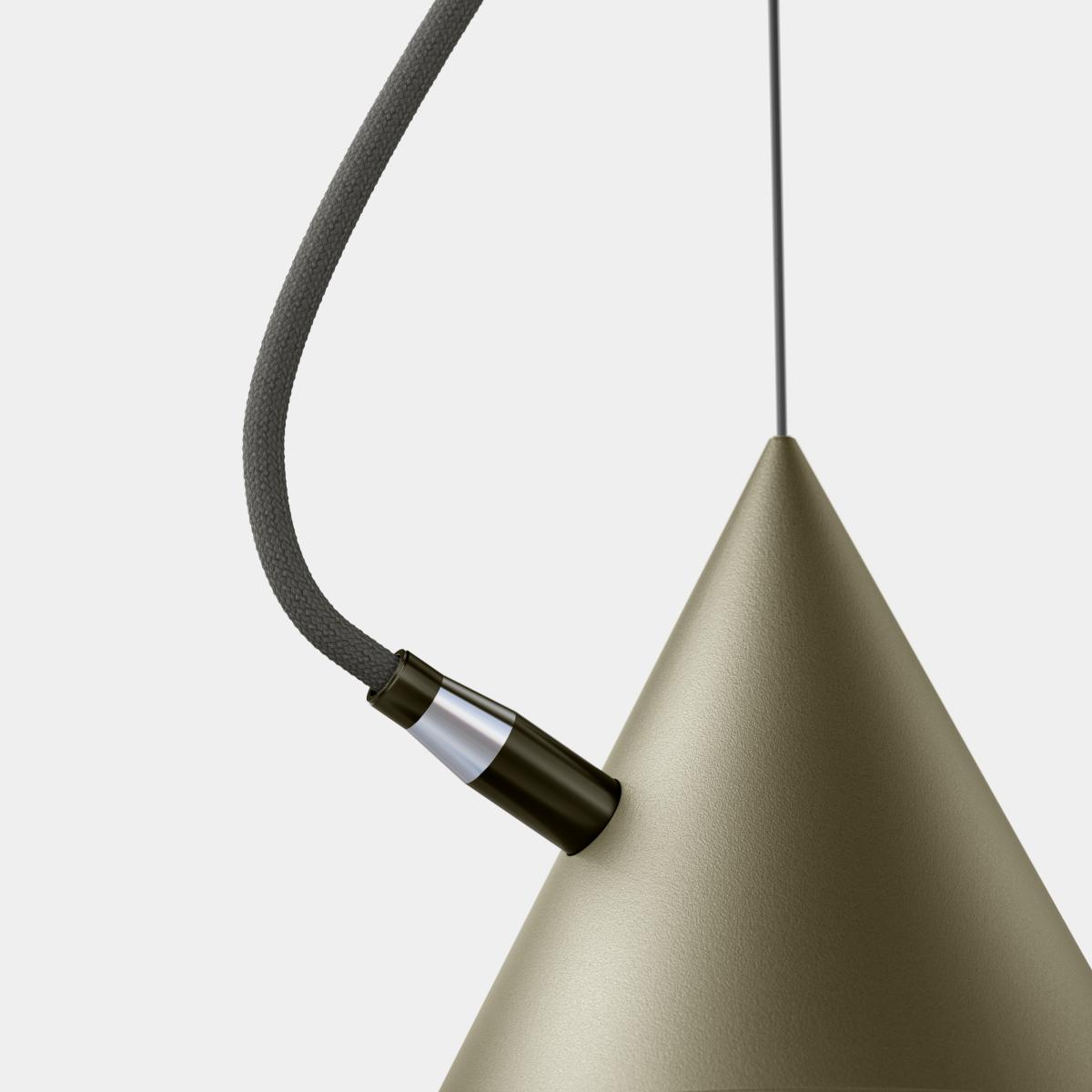 Noon Castor pendant 60 cm Olive gray-dark gray-black – image 2