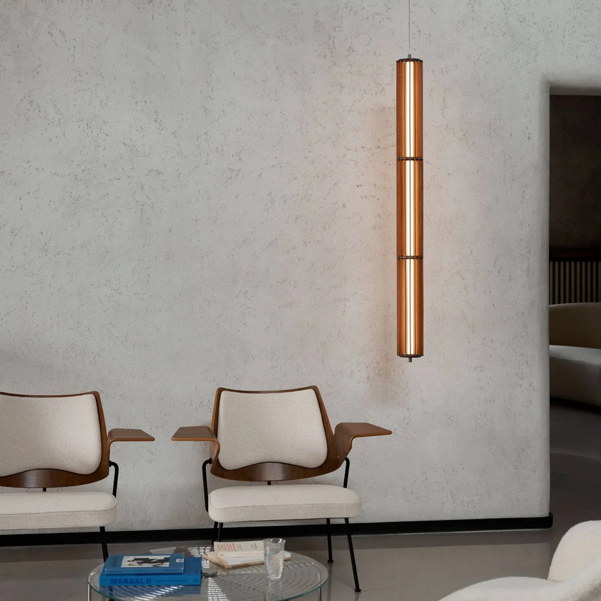 &Tradition Numbra TY1 pendant lamp Lacquered oak-tumbled aluminium – image 2