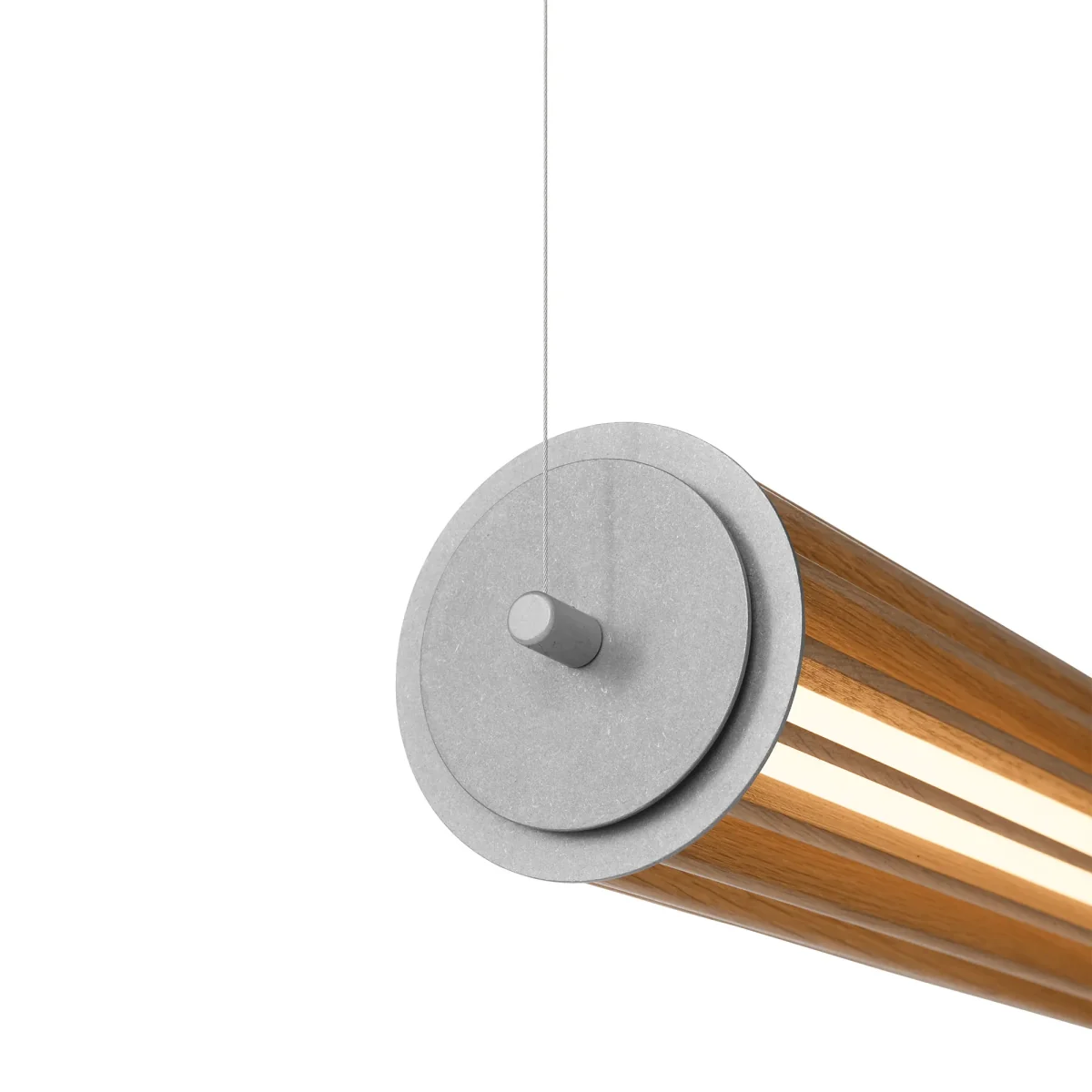&Tradition Numbra TY1 pendant lamp Lacquered oak-tumbled aluminium – image 3