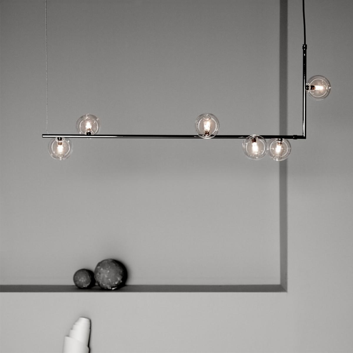 CO Bankeryd Air 73 ceiling lamp Nickel clear glass – image 2