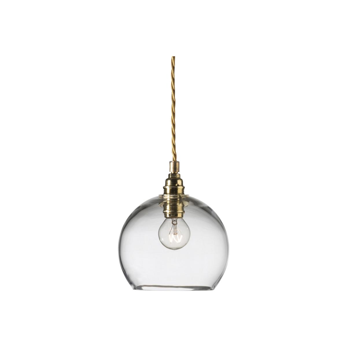 Rowan pendant lamp S, Ø 15 cm clear-gold – image 1