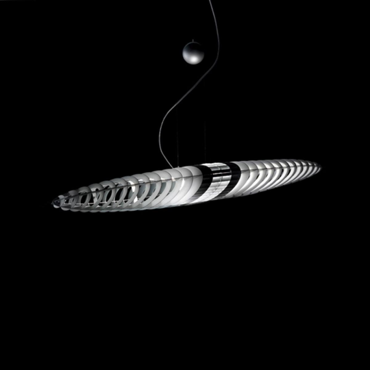 Luceplan Titania D17 pendant lamp Aluminium-interchangeable light filters – image 2