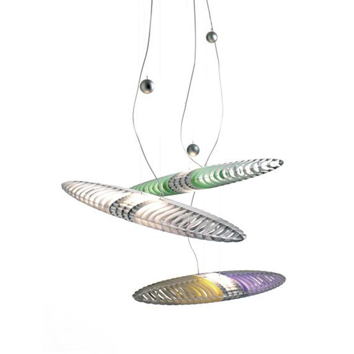Luceplan Titania D17 pendant lamp Aluminium-interchangeable light filters – image 3