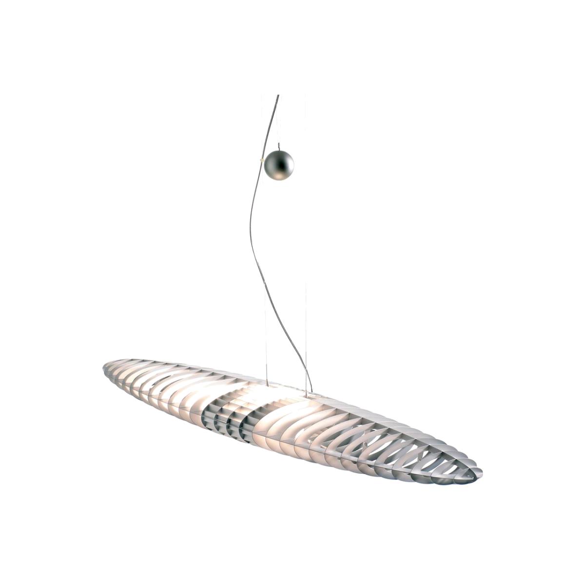 Luceplan Titania D17 pendant lamp Aluminium-interchangeable light filters – image 1