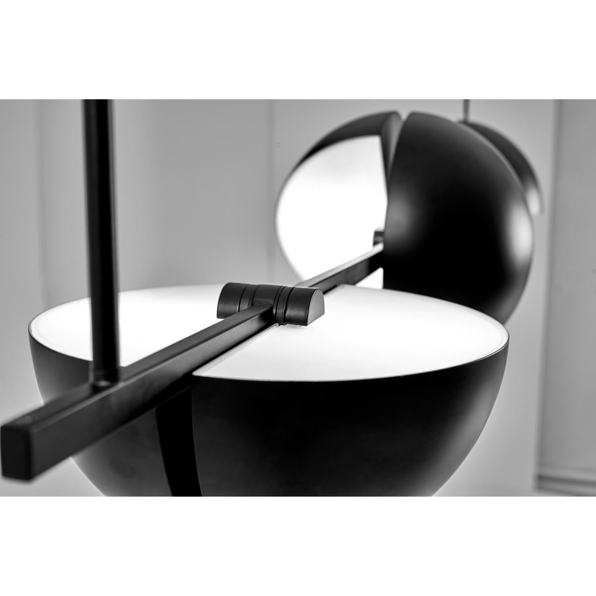 Oblure Trapeze triplet pendant 140 cm Black – image 2