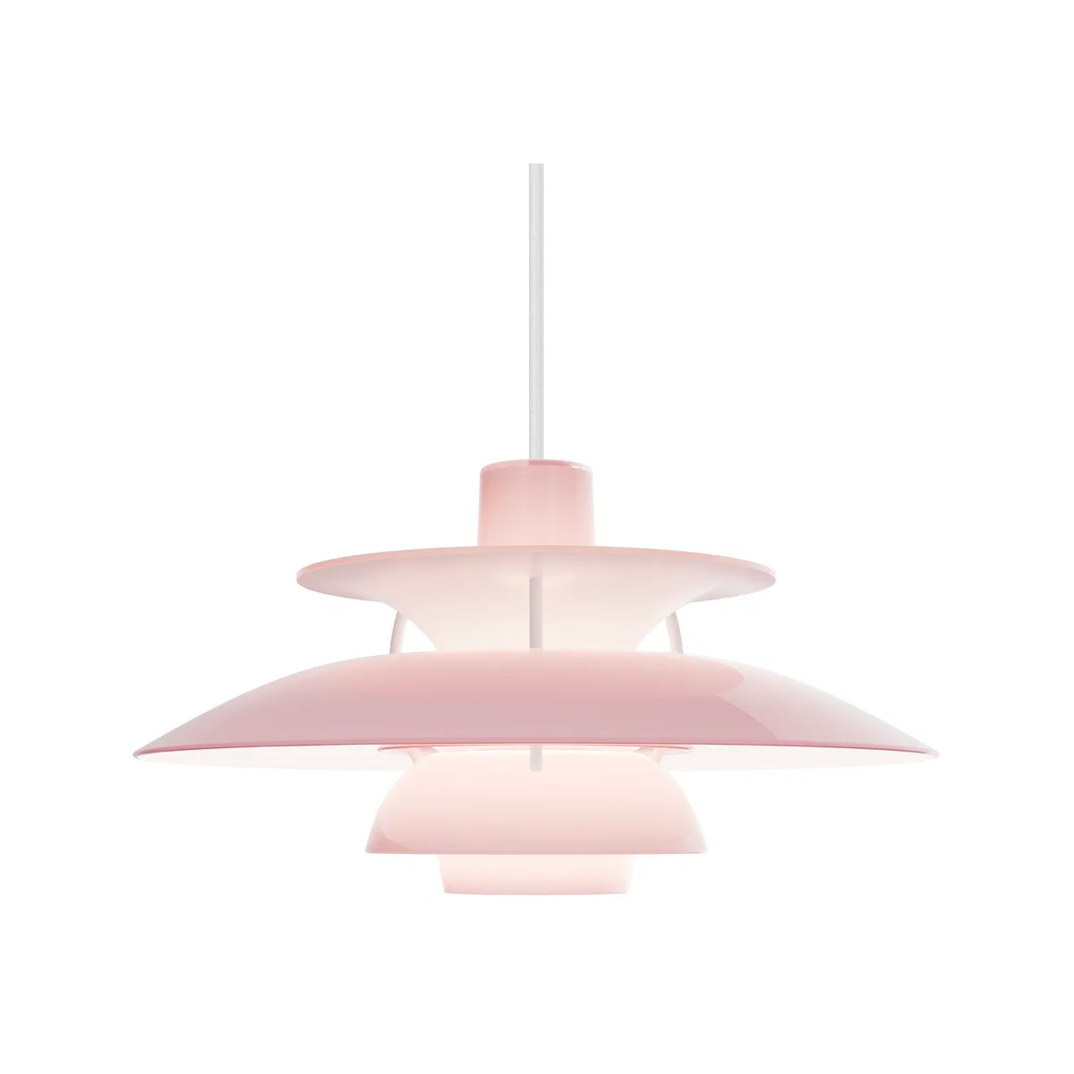 Louis Poulsen PH 5 pendant Ø32 cm Opal pale rose – image 1
