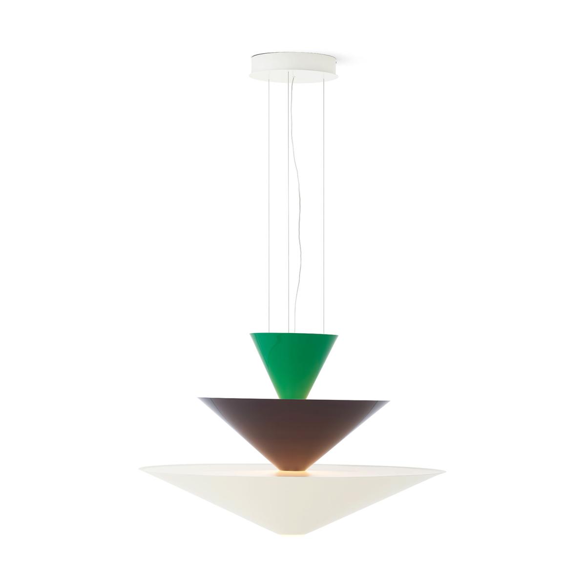 &Tradition Gio LN15 pendant lamp Ø92 cm Signal green-deep blue-ecru – image 3