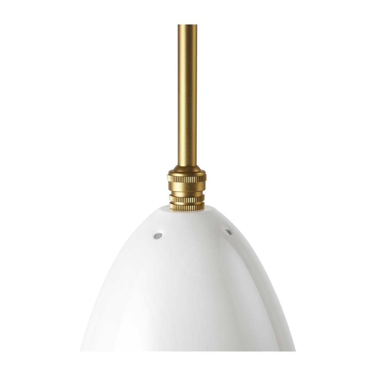 Gubi Gräshoppa ceiling lamp glossy Alabaster white-brass – image 2