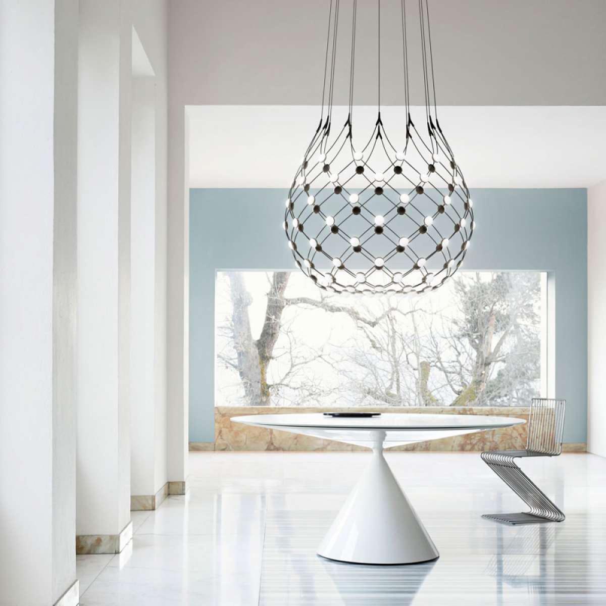 Luceplan Mesh Wireless ceiling lamp Black large – image 2