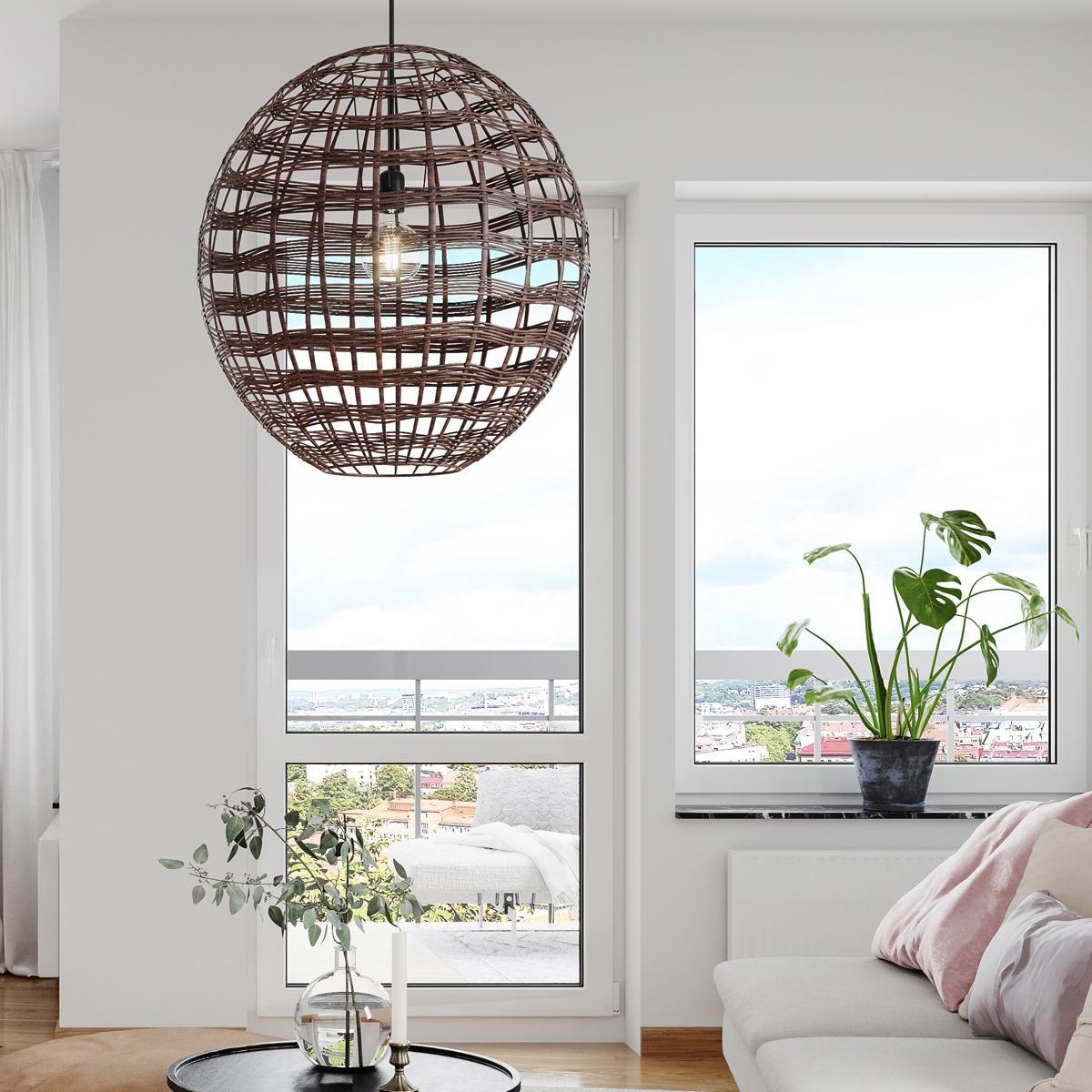 Broom ceiling lamp Ø60 cm coffee – image 3