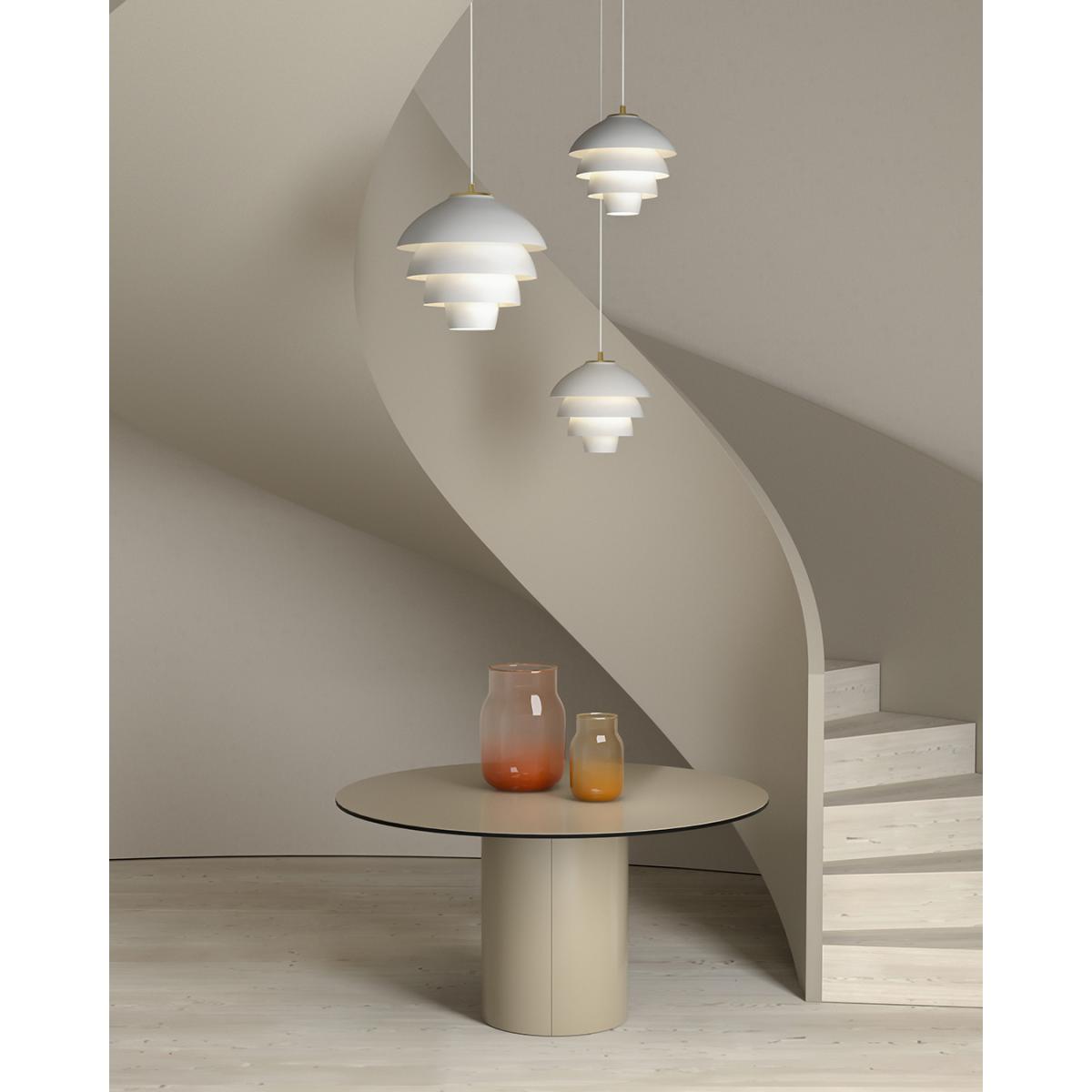 Belid Valencia pendant lamp Ø42 cm Matt white - brass – image 2