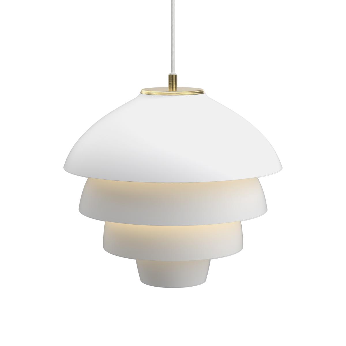 Belid Valencia pendant lamp Ø42 cm Matt white - brass – image 3