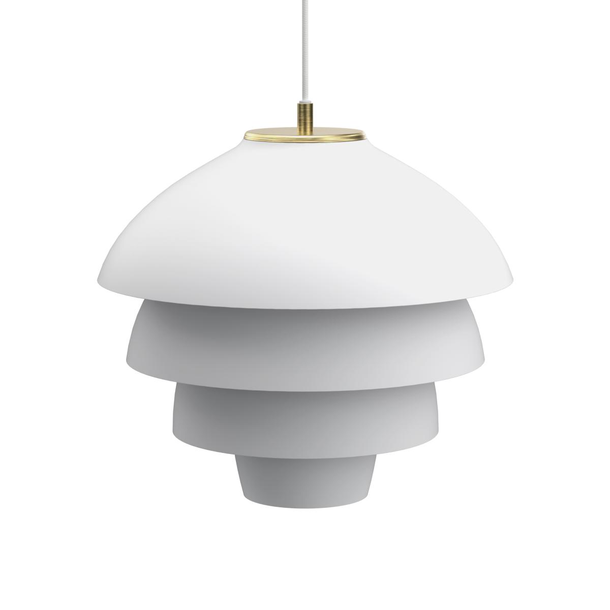 Belid Valencia pendant lamp Ø42 cm Matt white - brass – image 1