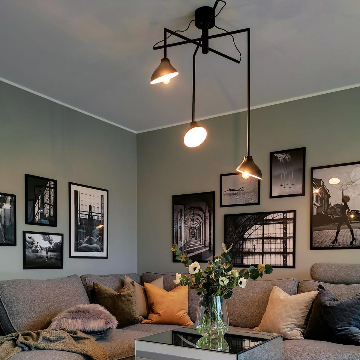 Shift 3 ceiling lamp black – image 2
