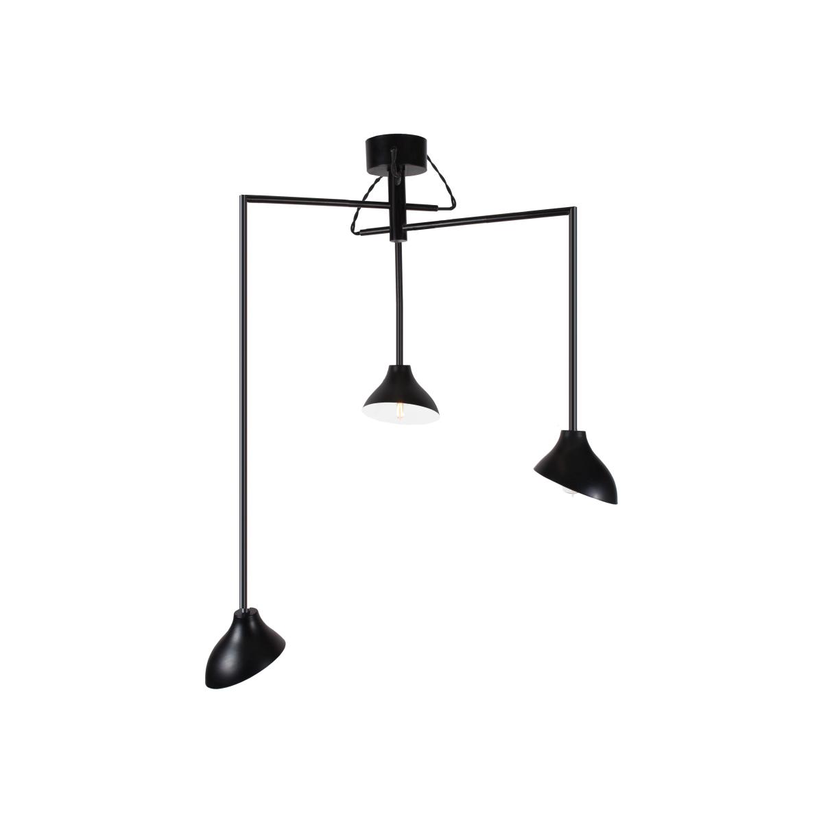 Shift 3 ceiling lamp black – image 1