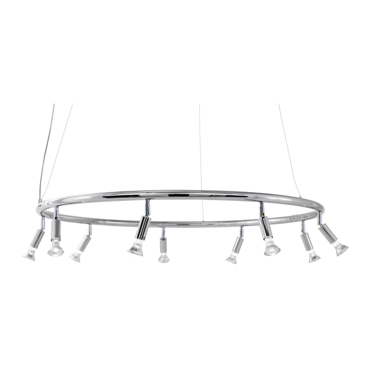 Star 9 round lamp nickel-plated brass