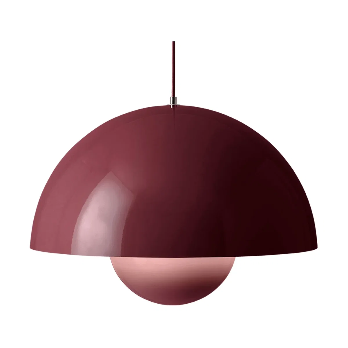 &Tradition Flowerpot VP2 pendant lamp big Dark plum – image 2