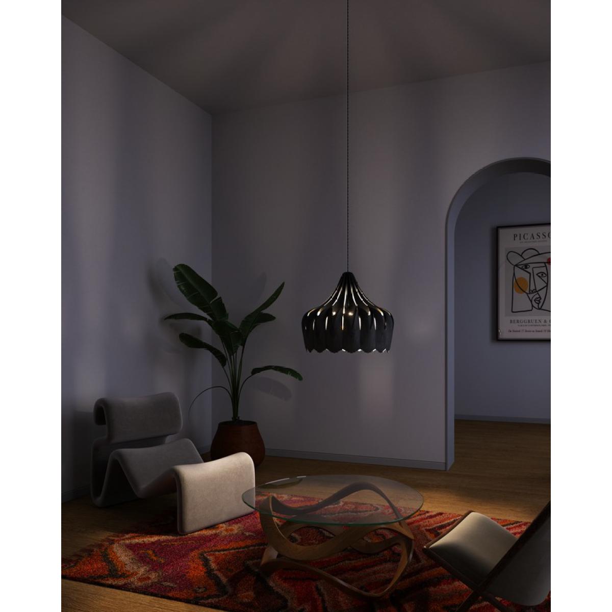 Pioni pendant lamp L Ø52 cm Black – image 6