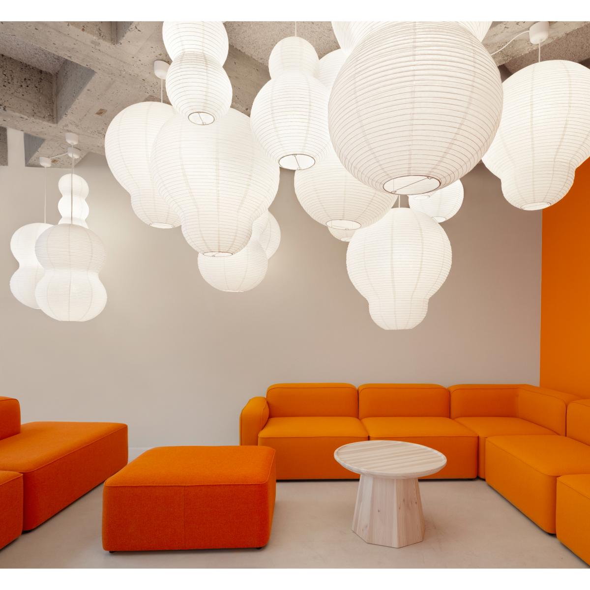 Normann Copenhagen Puff Twist lampshade 50x90 cm White – image 4
