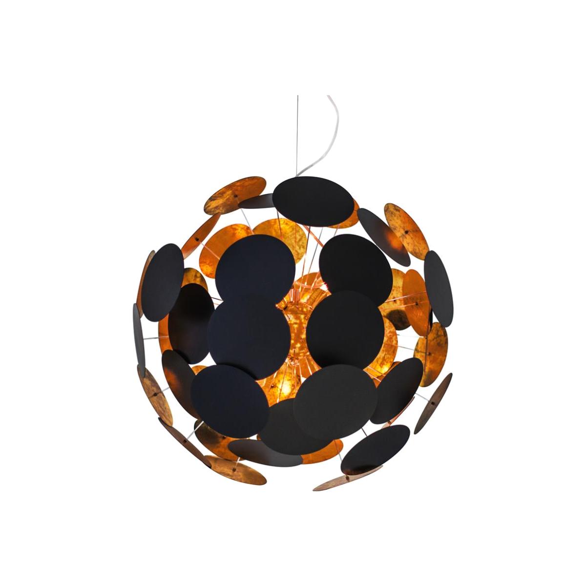 Planet ceiling lamp 66 cm black-gold – image 1