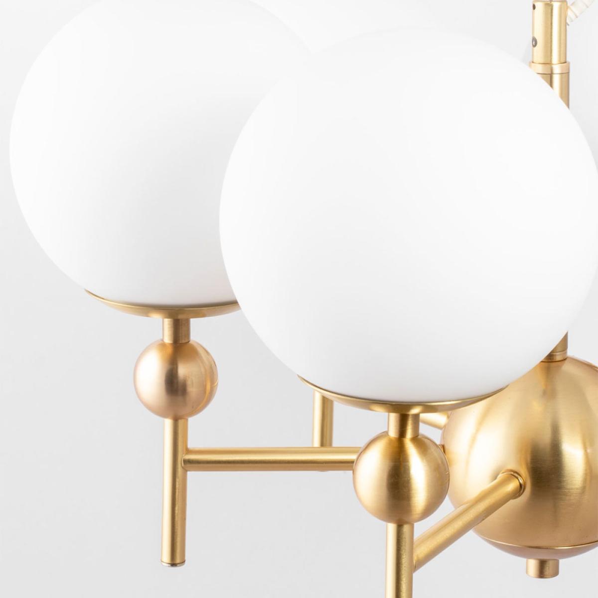 Globen Lighting Astrid Pendant Brass/white 8 lamps – image 4