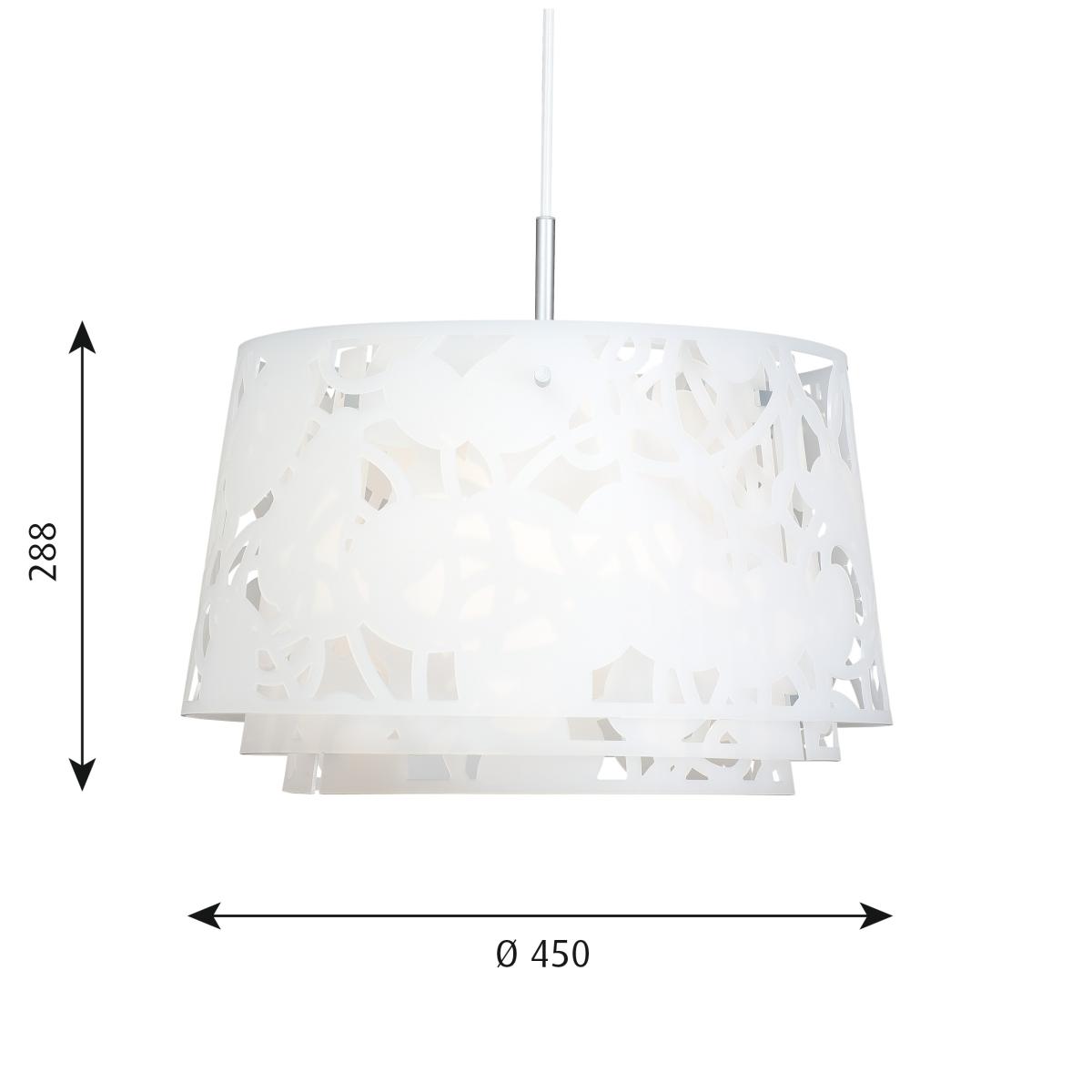 Collage pendant lamp Ø45 cm White – image 3