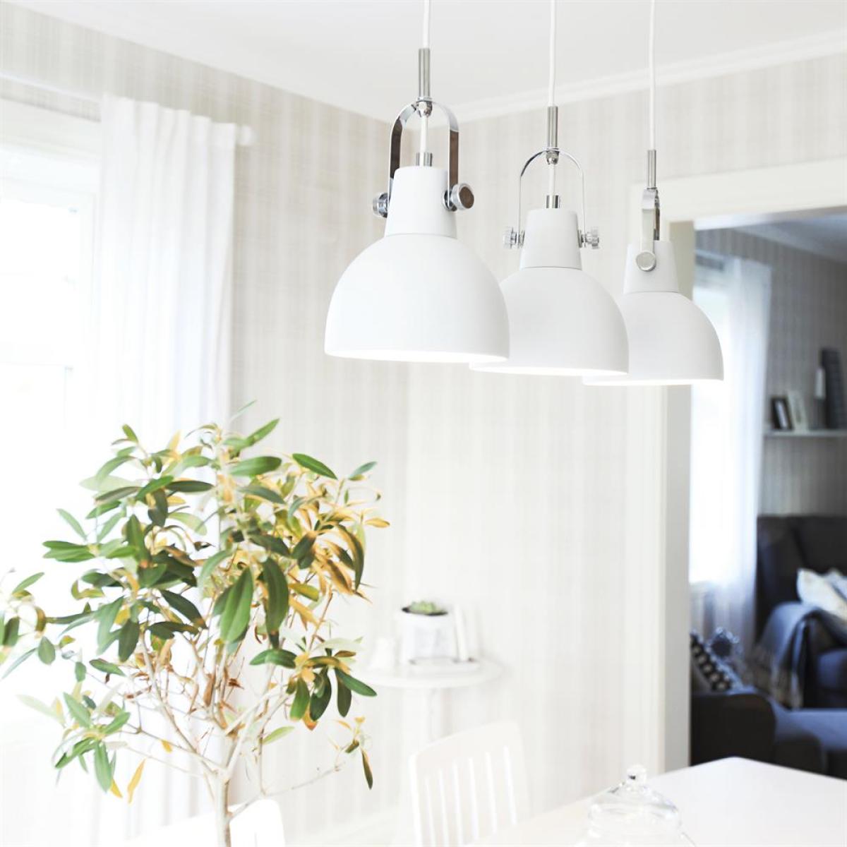 Hoop pendant lamp sand white – image 2